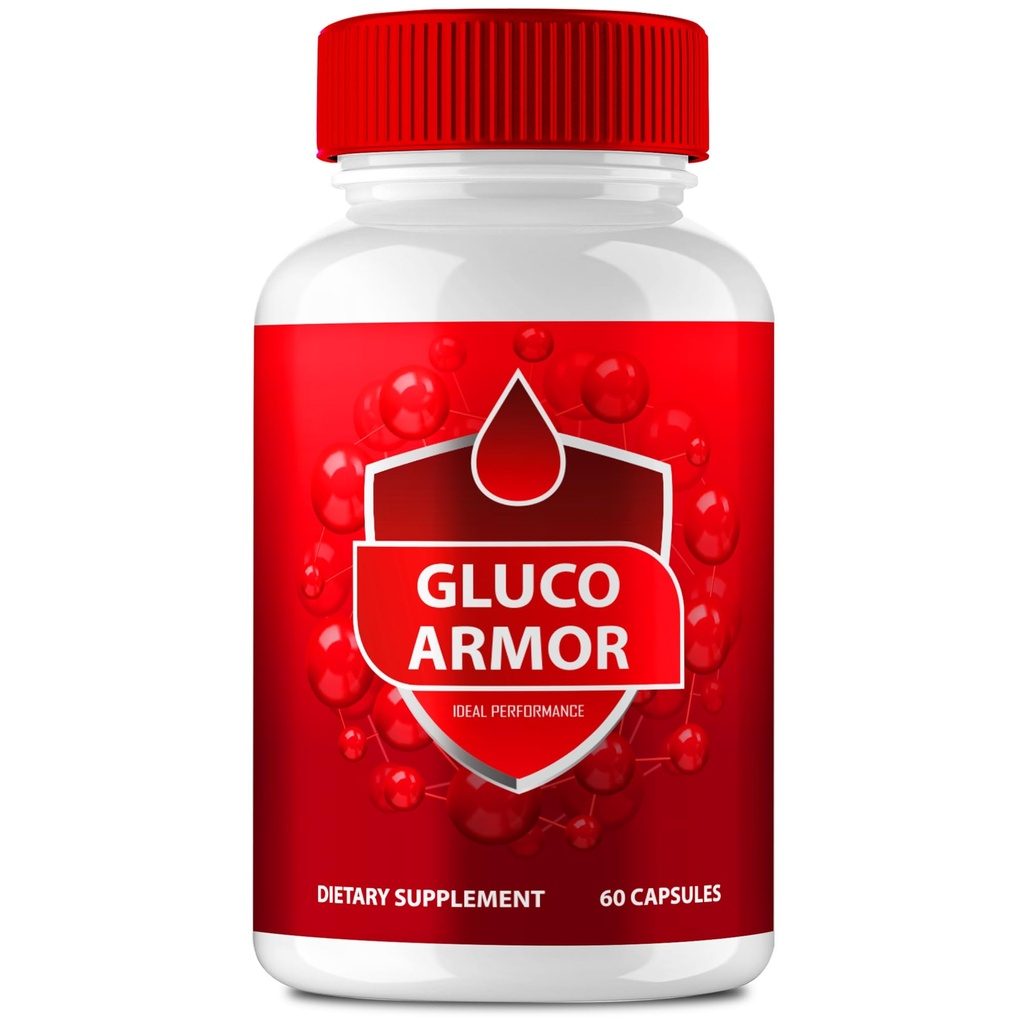Gluco Armor Advanced Blood Formula Capsules, Official GlucoArmor Supplement Pills, Premium Formula For Healthy Circulation & Stable Levels, All Natural Gluco Armor Lite Pastillas Reviews (60 Capsules)