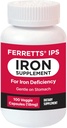 Capsules de supplément en fer 18mg (IPS) - 100 jours de supplément en fer doux pour les femmes et les hommes - Supplément en fer non constipant pour l'anémie