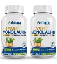 Palmara Santé L-Lysine + Monolaurin 600mg 1:1 Rapport (2)