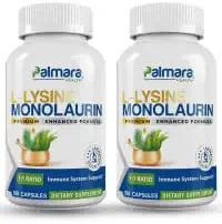 Palmara Santé L-Lysine + Monolaurin 600mg 1:1 Rapport (2)