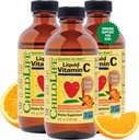 ENFANT ESSENTIELS Vitamine liquide C - Supplément liquide Vitamine pure C pour les enfants, système immunitaire support, grand goût - saveur d'orange naturelle, 4 Fl Oz (paquet de 3)