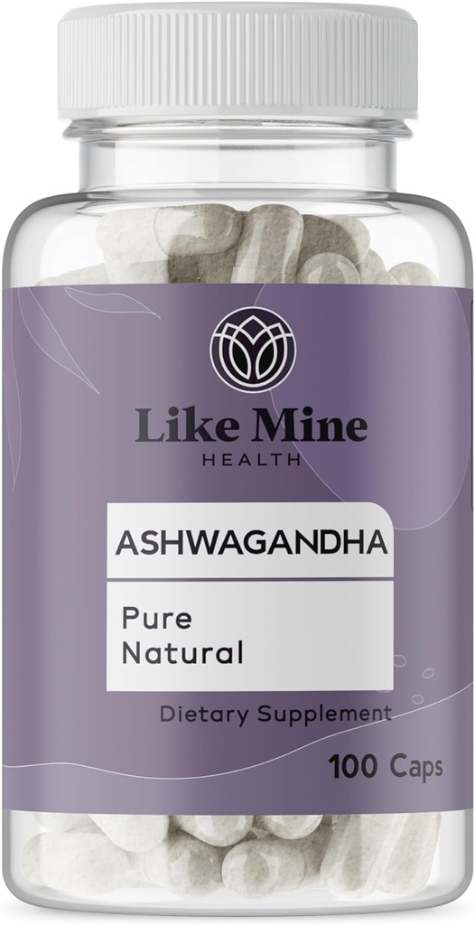 Comme Mine Ashwagandha (100 capsules), Pas de remplissage, Pure & Natural, supplément à base de plantes pour les femmes