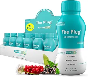 The Plug Liver Cleanse Detox & Repair Drink - Plant Based Herbal Electrolyte Drink for Liver Support & Health, Bloating Relief, Restore Antioxidants & Minerals | Liver Complex Energy Drink (24-Pack)