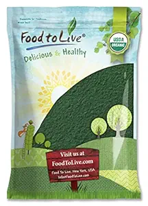 Food to Live Organic Spirulina Powder, 8 Pounds — Non-GMO, Kosher, Raw Blue-Green Algae, Vegan Superfood, Bulk, Non-Irradiated, Pure Vegan Green Protein, Rich in Vitamins & Minerals, Great for Drinks
