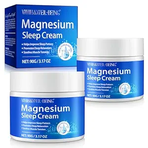 WHLH & WELL-BEING Huile de magnésium pour les pieds – Crème de chlorure de magnésium topique 1PCS