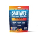 Electrolyte Packets Variety Pack, Salty Orange, Mango Pineapple, Watermelon, 800mg Sodium, Sugar Free, Stevia Free Electrolytes Powder, Keto, Fasting, POTS, 6 Stick Packs, Made in USA