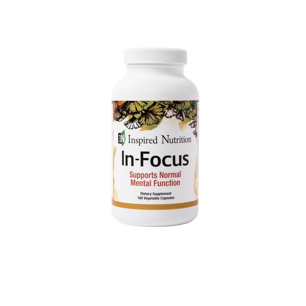 in-Focus - Soutient la clarté mentale - Pas de caféine - 180 capsules