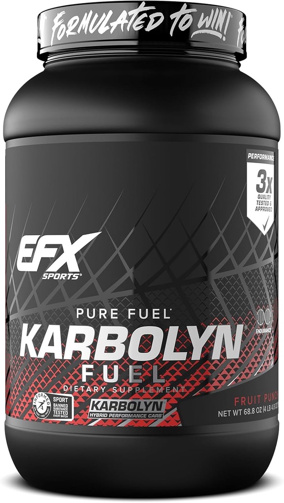 EFX Sports Karbolyn Carburants à absorption rapide Poudre de glucides Charge de glucides, énergie soutenue, récupération rapide