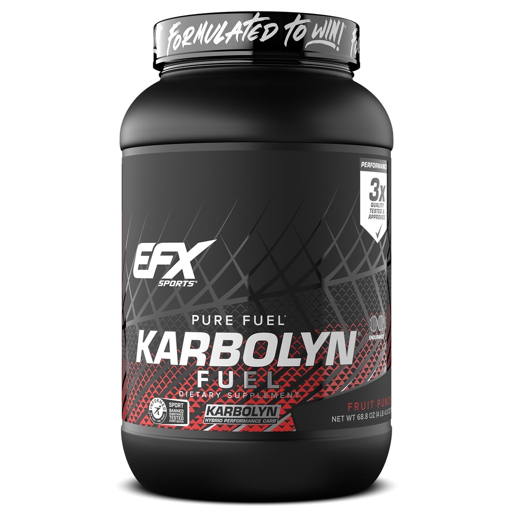 EFX Sports Karbolyn Carburants à absorption rapide Poudre de glucides Charge de glucides, énergie soutenue, récupération rapide