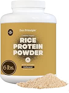 Principe Zen Protéine de riz brun biologique 6 LB. USDA certifié biologique. Sans saveur. Non-OGM. Vegan.