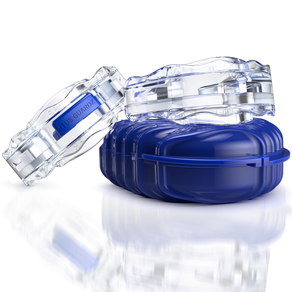 SilentZzz – USA-Designed & FDA-Cleared All EVA Anti Snoring Mouthguards (1+1 Backup) – Adjustable Anti Snore Mouthpieces with Patented Design for a Silent Night`s Sleep, Large Size