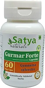 Gurmar Forte Capsules 500 mg. 60 Gél. Capsules d'extrait Gudmar (Gymnema Sylvestre) Capsules d'extrait pour hommes et femmes.