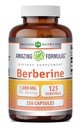 Amazing Formulas Berberine 1000mg Per Serving 250 Capsules Supplement | Non GMO | Gluten Free | Made in USA- Proudly Made in the USA with Guaranteed Purity & Potency