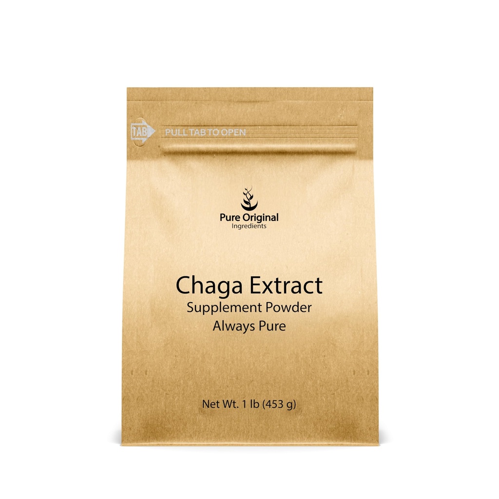 PURE ORIGINAL INGREDIENTS Chaga Extract (1 lb) Mushroom, Supplement Powder, Always Pure