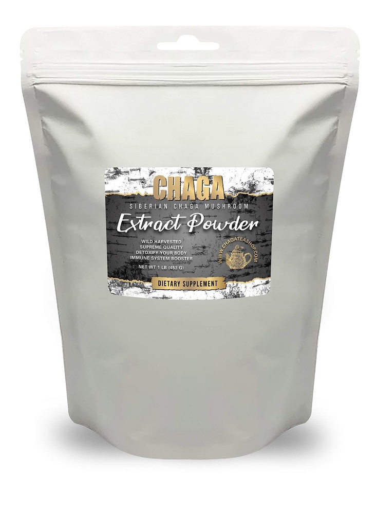 Siberian Chaga Mushroom Extract Powder 1 Lb. (453g.)