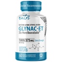 Nutri NAC Ethyl Ester + Glycine - Extra Strength 375mg - NACET withe Sélénium - 80% Biodisponibilité - N-acétylcystéine - Supplément Anti Vieillissement, Boost Gultathion - 60 Capsules - 3ème partie testée