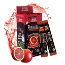 Rebellious Blood Orange Organic Drink Mix – Organic Zero Calorie Energy Drink Mix | Monk Fruit & Green Tea Extract | L-Theanine + Natural Caffeine | 100% Plant-Based | Pack of 10 | Keto,Gluten-Free