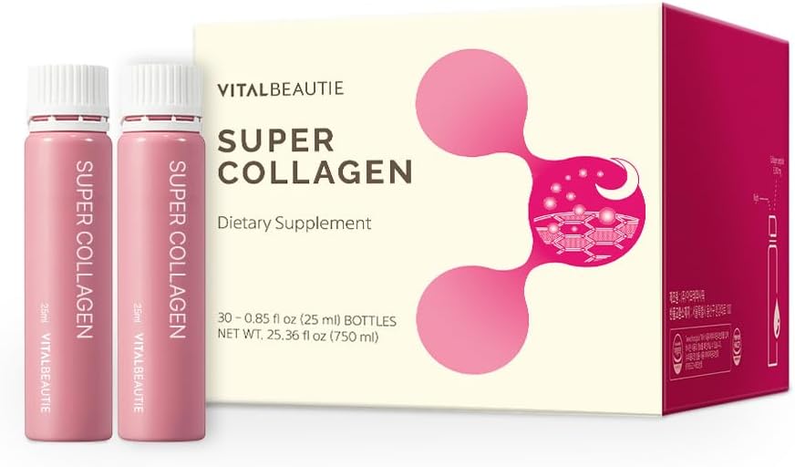 VITALBEAUTIE Super Collagène Original (Liquid Marine Collagène) Contenant GABA pour la peau, les cheveux, les ongles et le stress, Sommeil sain par AMOREPACIFIC Coréen soin de la peau - 30 portions