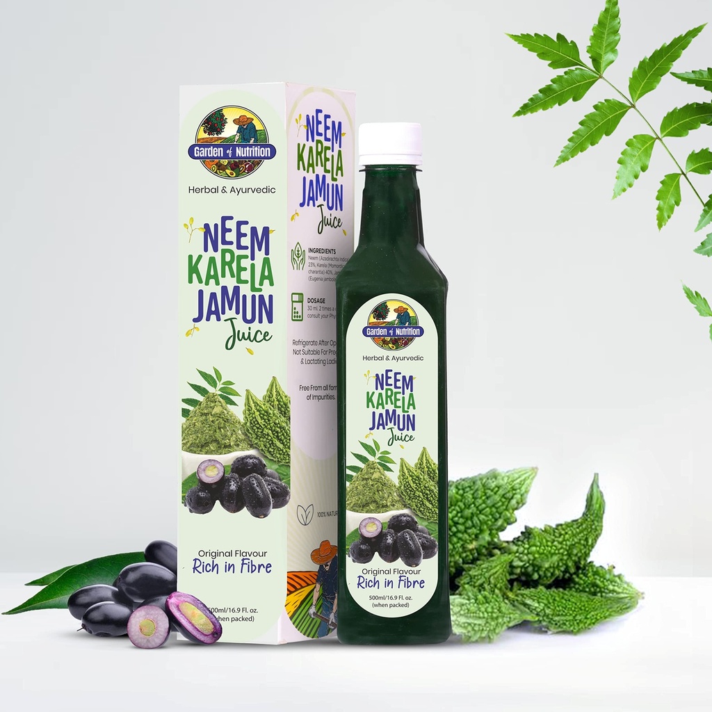 Herbal and Ayurvedic Neem Karela Jamun Juice 500ml