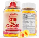 Sans sucre CoQ10 200mg Gommies remplies, 5X Meilleure absorption CoQ10 avec/Résvératrol, acide alpha lipoïque, Oméga-3, vitamine E, C, Coenzyme Q10 pour l'énergie cellulaire, le cœur, le cerveau et l'antioxydant (1paquet)