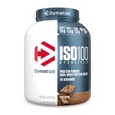 Dymatiser ISO100 Poudre de protéines de lactosérum isolate, Fudge Brownie, 25g de protéines, 5 livres, 5,5g BCAA, moins de 120 Cal., sans gluten, 1g de gras, 1g de sucre, 2g de glucides (70 portions)