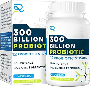Supplément probiotique pour les femmes et les hommes, 12 souches Probiotiques biologiques avec prébiotiques