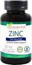 Zinc 50mg, soutien immunitaire et supplément antioxydant 100 capsules - sans gluten et sans OGM