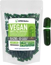 XPRS Nutra Taille 0 Capsules vides - 100 Compte Capsules vides de végétalien - Pilules végétariennes - Bricolage Gélule végétale Remplissage - Veggie Pill Caps for Do-It-Youlf Suppléments (Forest Green)