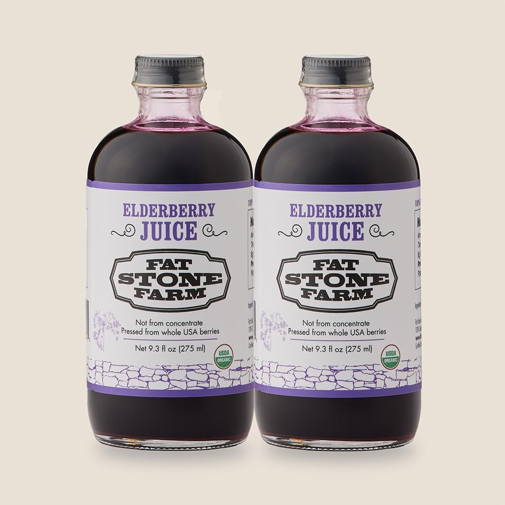 Jus biologique de sureau 2X 9,3 fl. oz (nouveau)