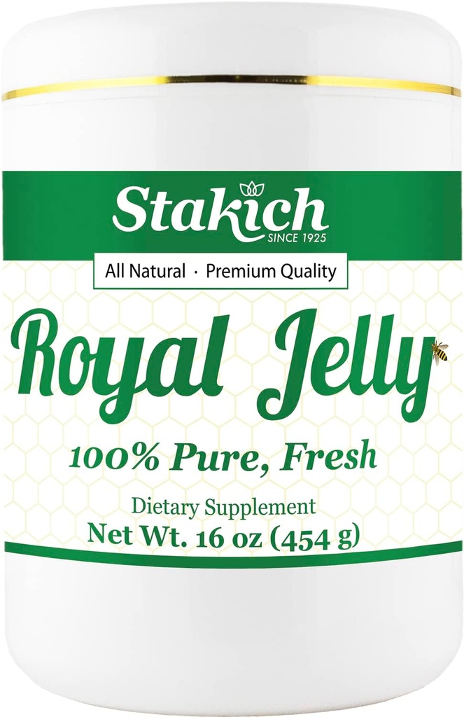 Stakich Jelly Royal frais - Pure, tout naturel - Aucun additif ou conservateur ajouté - 16 Ounce (1 livre)