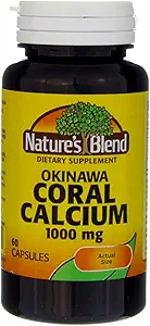 Mélange naturel Okinawa Coral Calcium 1000 mg 60 Caps