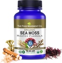 LE MOUVEMENT ALIMENTAIRE CO. Sea Moss Master Formula with Burdock Root & Bladderwrack for Gut Health (en anglais seulement) Complément végétalien biologique pour les femmes et les hommes (60)