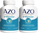 AZO D Mannose Urinaire Tract Santé, nettoyage, flush et protéger le tube urinaire, pharmacien no 1 Marque recommandée, force clinique, non-OGM, 120 Nombre (paquet de 2)