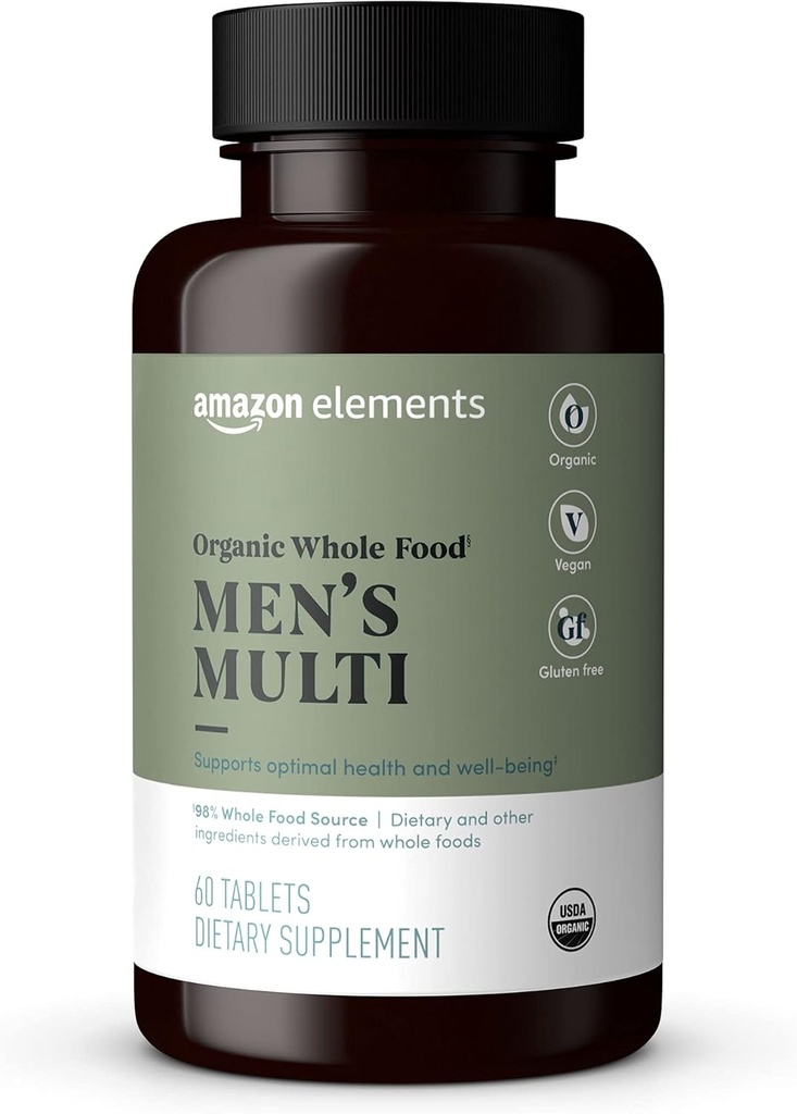 Éléments Organic Whole Food Men's Multi, 60 comprimés