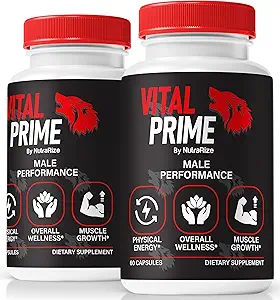 (2 Pack) Vital Prime for Men, Official Vital Prime Original Blend, Natural Ingredients to Support Performance, Premium Formula for Energy and Stamina, VitalPrime Complex Review (120 Capsules)