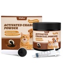 Wellix Activated Charcoal Powder for Dogs, Cats, All Pets & Livestock, 6 OZ | Activated Charcoal for Pets Support Digestive Health, Single Ingredient, Emergency Rescue for Dogs, Reduce Bloating