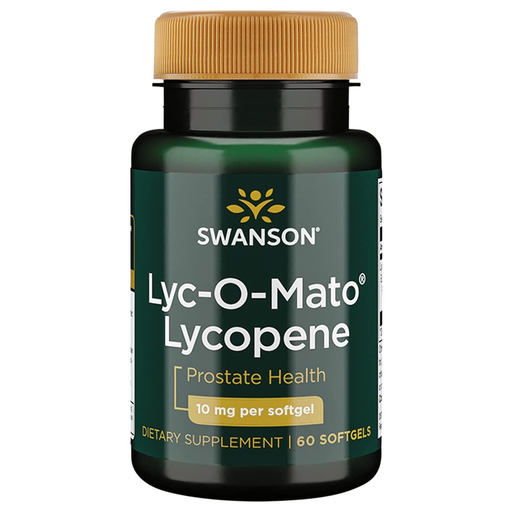 Swanson Lyc-O-Mato Lycopène 10 Milligrammes 60 gels