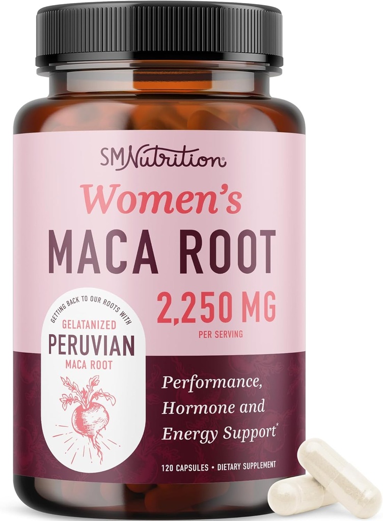 Capsules de racine de maca biologique pour les femmes