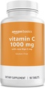 Bases - Vitamine C, 1000 mg avec Rose Hips 5mg, 90 comprimés (1 par portion), Sans gluten