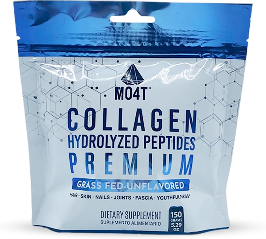 Poudre de peptides de collagène - Hydrolysée non aromatisée à partir de viande de boeuf herbeux pour les femmes et les hommes