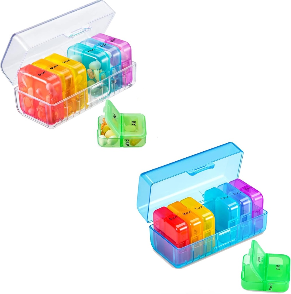 Organisateur de pilules 2 fois par jour