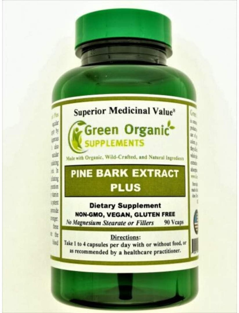 Green Organic Supplements Pine Bark, Pycgnogenol (Pack of 1)