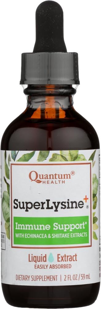 Acide quantique amino Super Lysine Plus Extrait liquide, 2 once - 3 par cas.