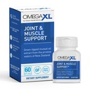 Supplément de soutien mixte OmegaXL, pour le soulagement - Soutien musculaire naturel, Huile de moules à lèvre verte, pilules de gel mou, sans médicament, 60 Compte