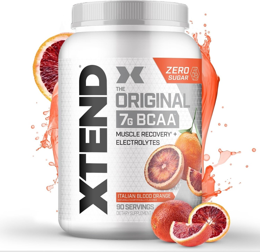 Xtend original BCAA poudre 7g BCAA et 2,5g L-glutamine, sans sucre après l'entraînement Muscle récupération boisson avec acides aminés pour les hommes et les femmes, 90 portions