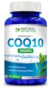 Générique Vitamine naturelle Coq10 200mg, 200 Capsules, Absorption rapide - Sans gluten et sans OGM