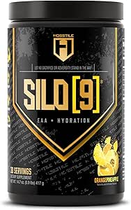 HOSSTILE SILO[9] Acides aminés essentiels, EAA et BCAA Poudre, soutien à l'hydratation des électrolytes, améliorer la croissance et la récupération musculaires, boisson avant ou après l'entraînement, citronnade de bleuets, 30 portions
