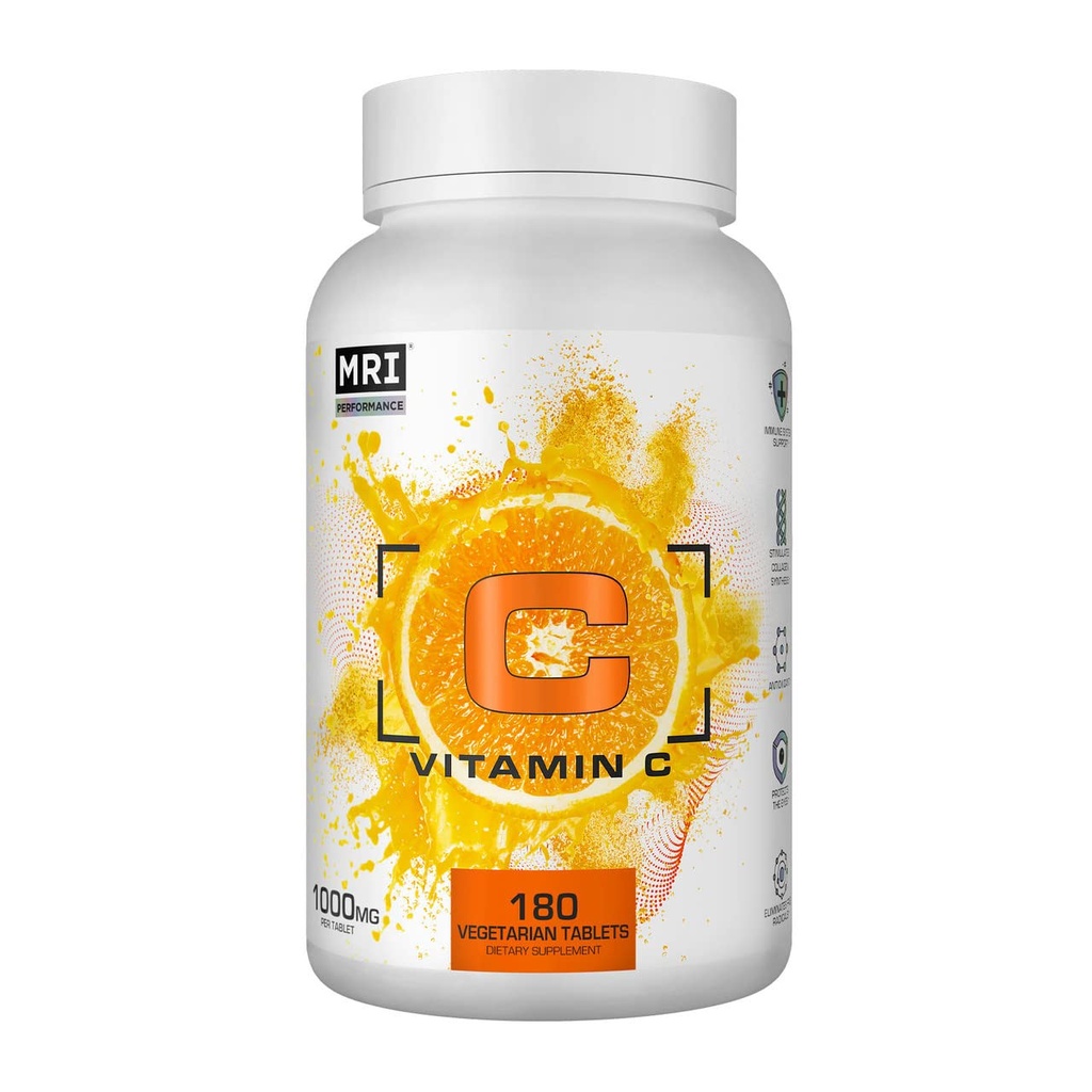 MRI Vitamin C 1000mg, Immune & Skin Support, Bioflavonoids (180 Tablets)