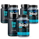Spirulina & Chlorella + Shilajit Bundle - Blue-Green Algae Superfood with 1,000mg Pure Himalayan Shilajit 10:1 Extract - 2 Bottles, Vegan, Non-GMO (3)