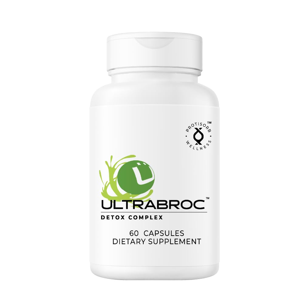 UltraCur Detoxification Supplement | Broccoli Seed Extract & Protisorb Curcumin, Sulforaphane Glucoraphanin, Liver Support, Antioxidant Supplement, Fast Absorption | 60 Veg Capsules